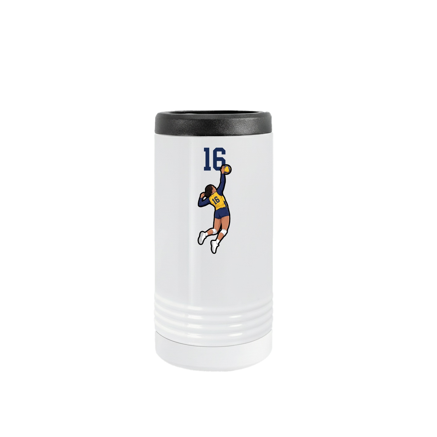 Slim Beverage Holder — Number Top in White