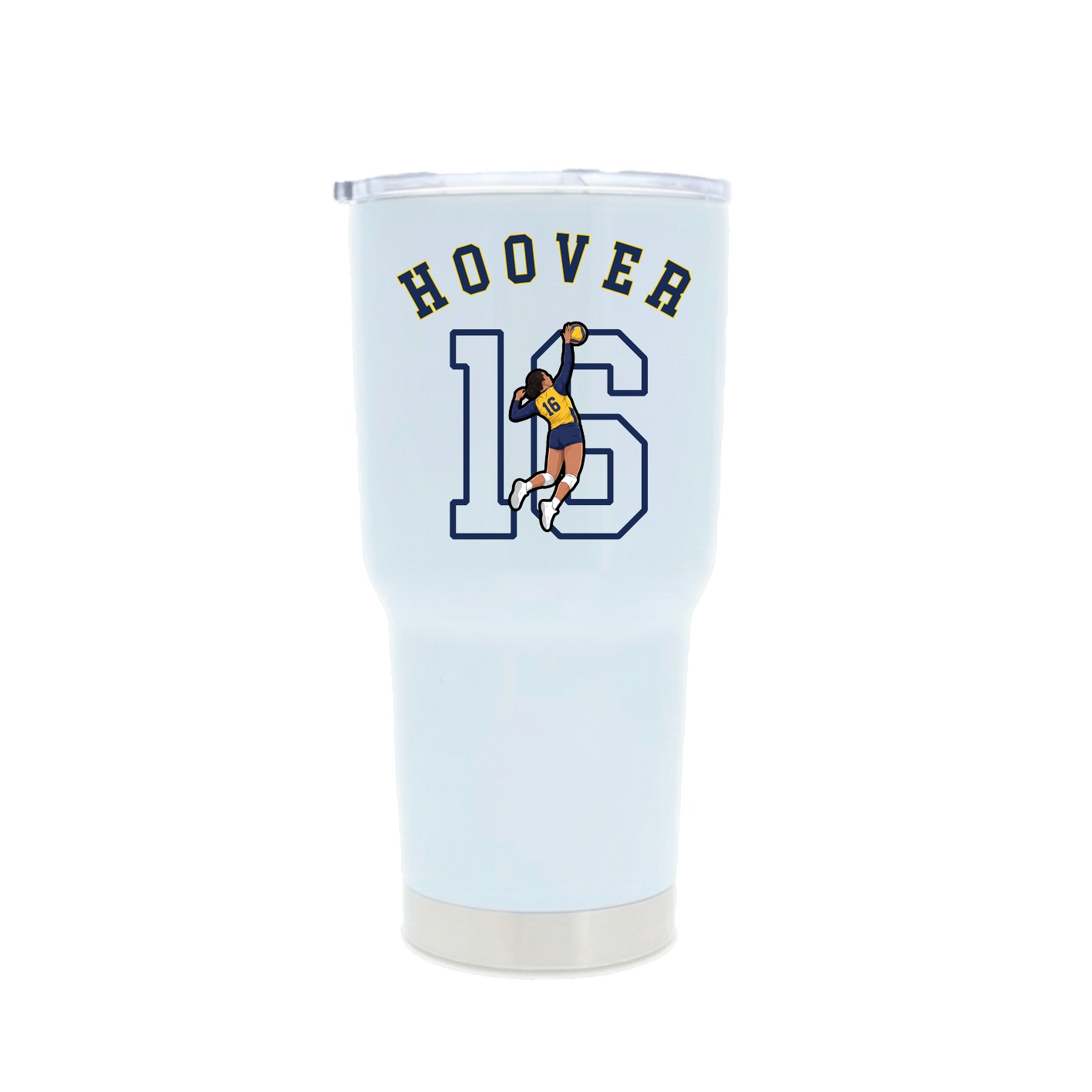30oz Stainless Steel Tumbler — Shirsey Arch in White