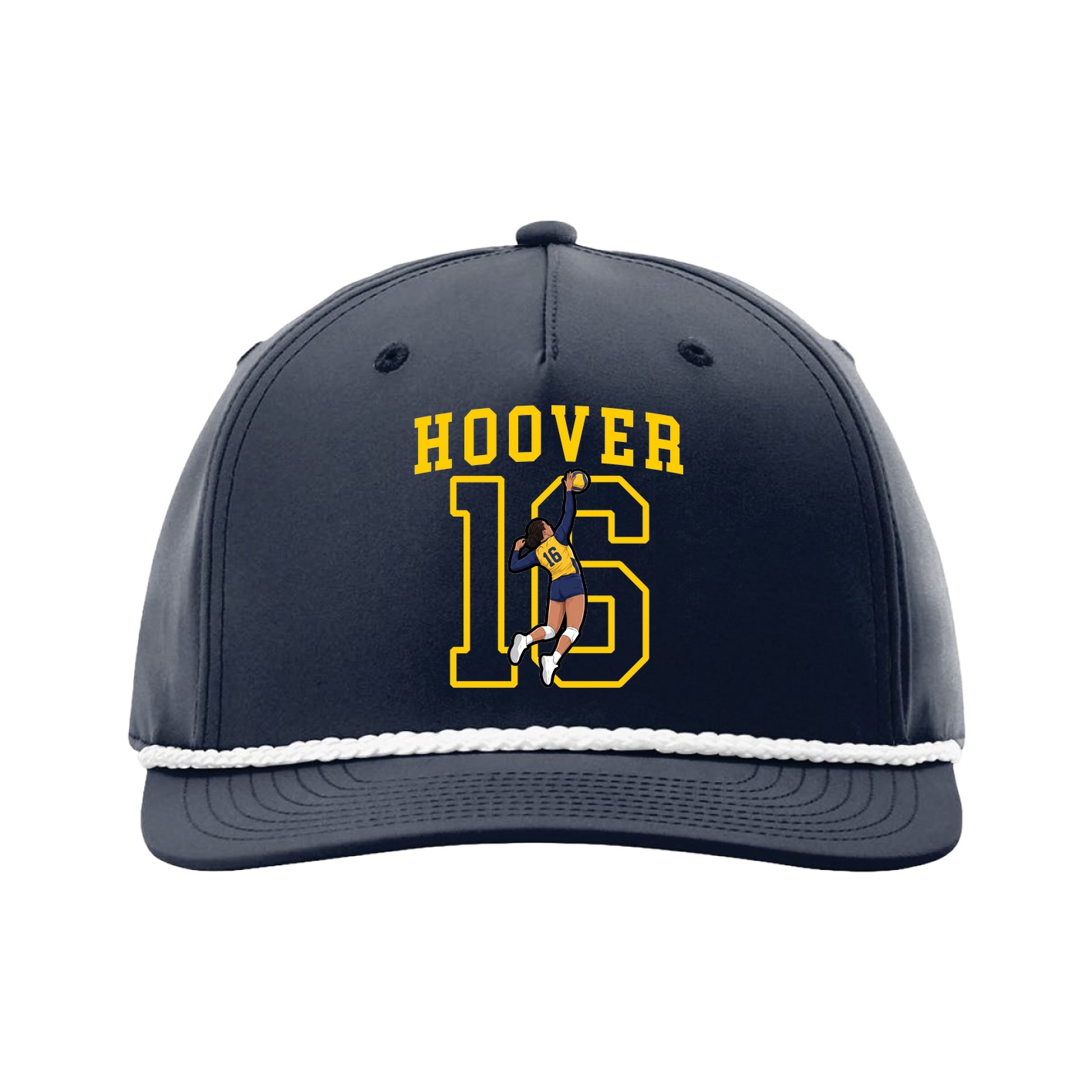 Five-Panel Classic Rope Cap — Shirsey in Navy