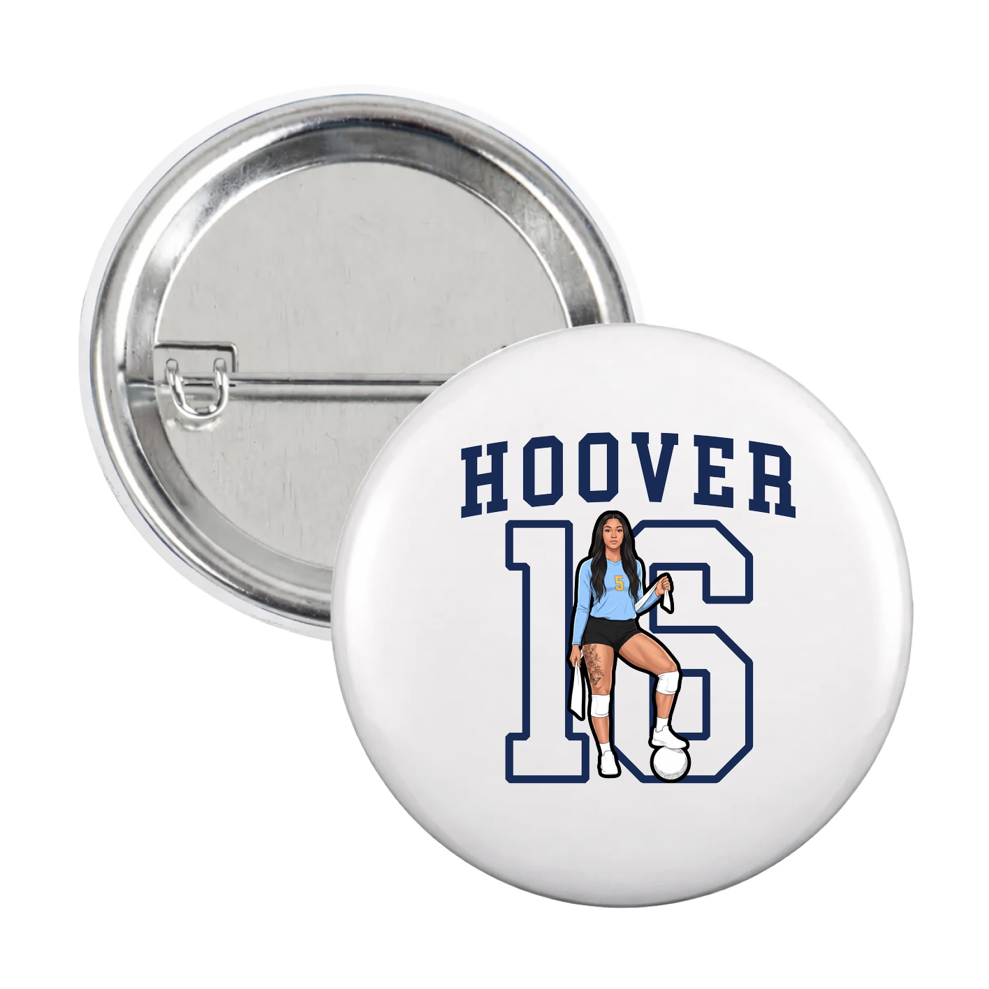 Game Day Button — Shirsey in White