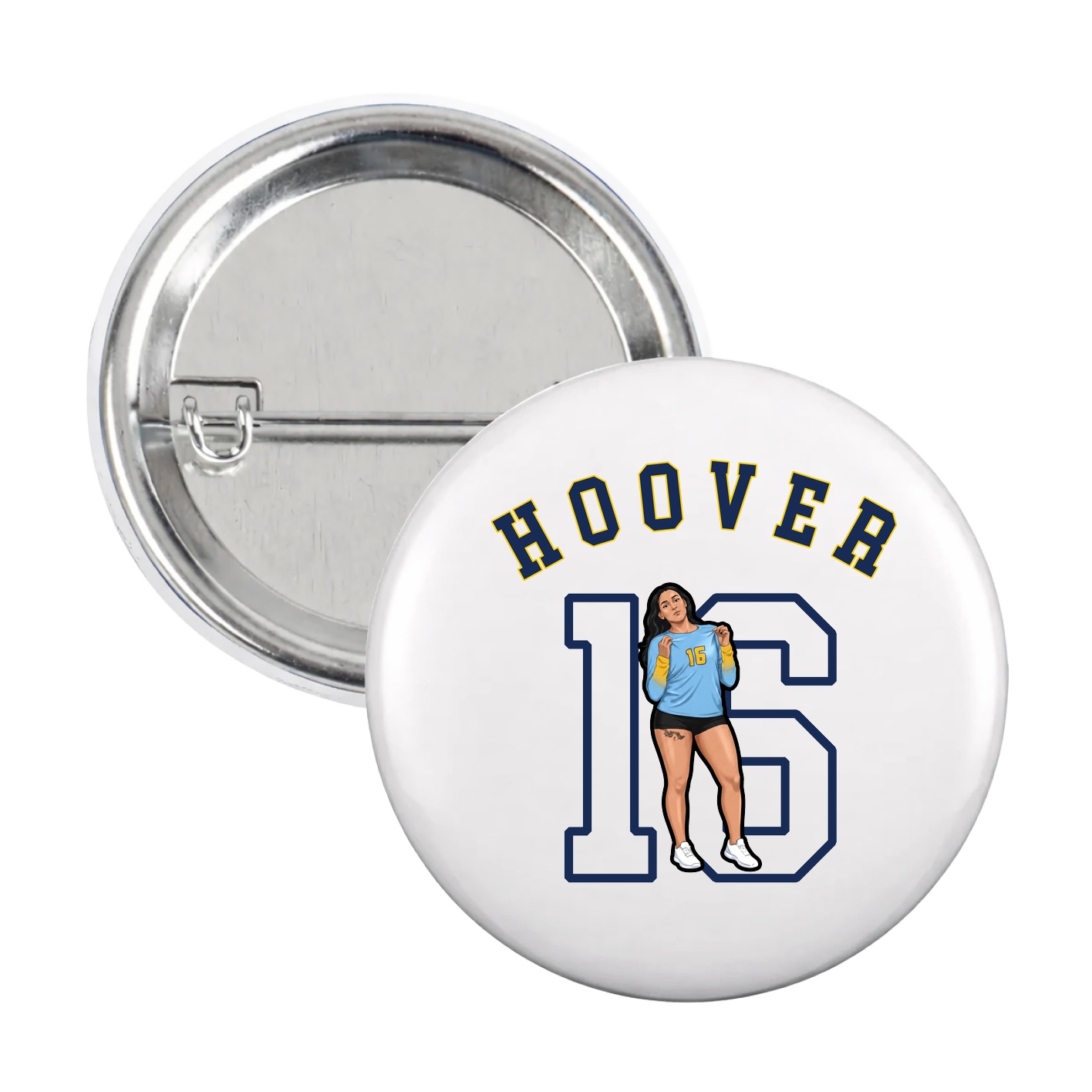 Game Day Button — Shirsey Arch in White
