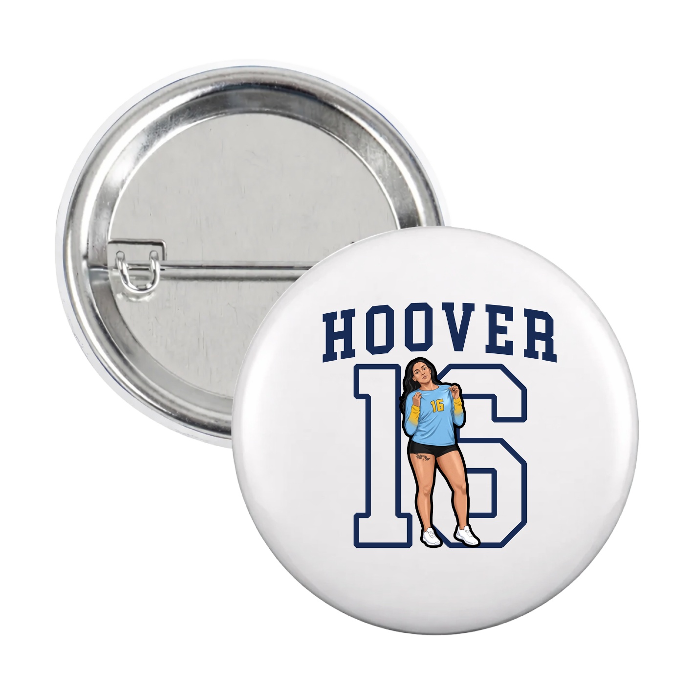 Game Day Button — Shirsey in White