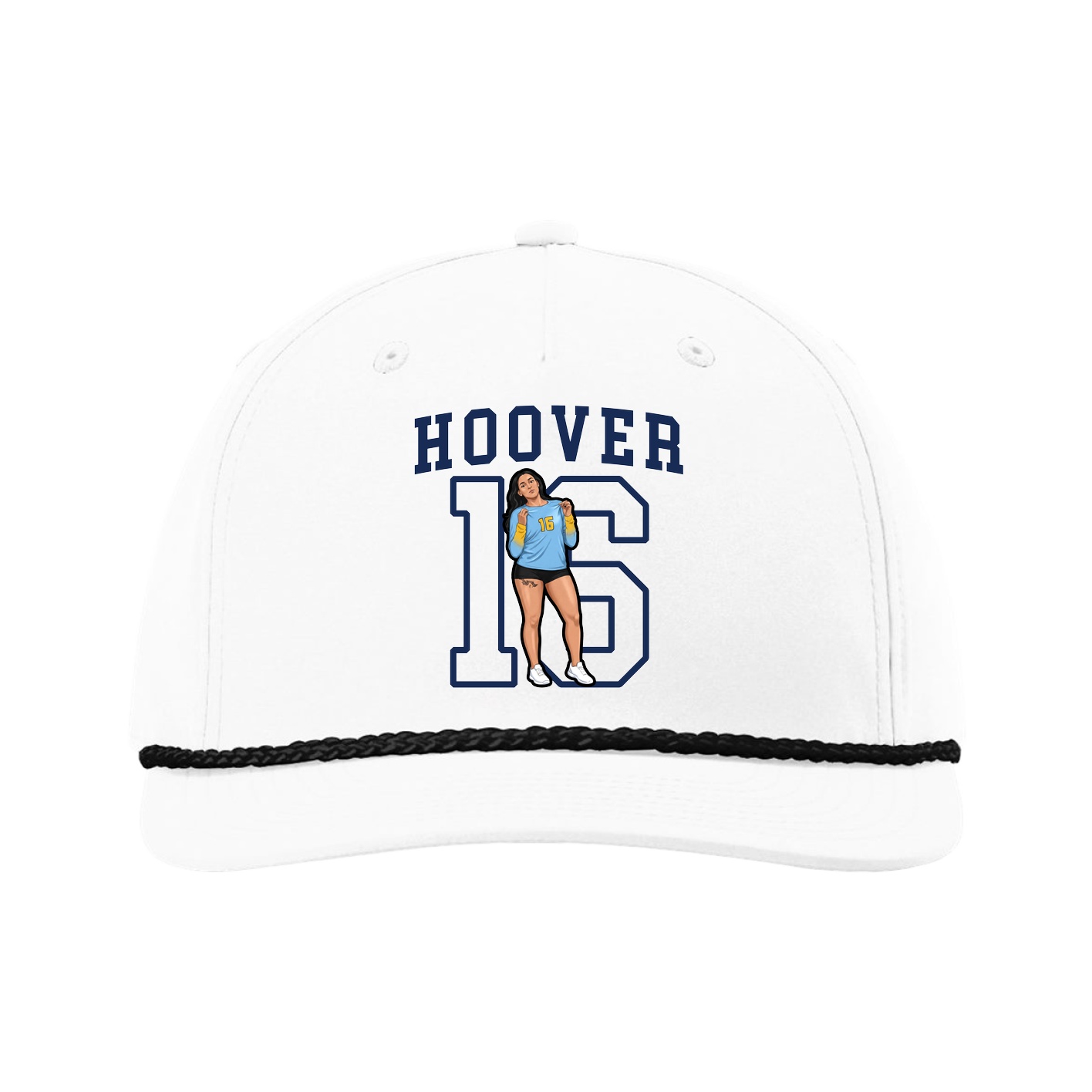 Five-Panel Classic Rope Cap — Shirsey in White