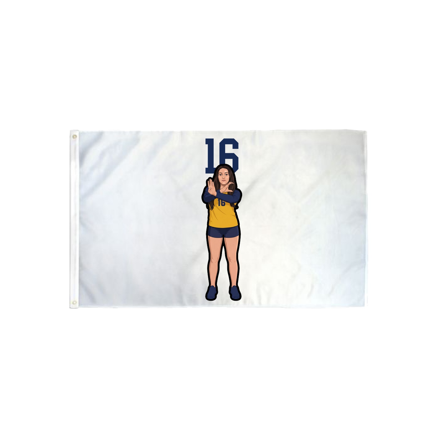 3x5 Flag — Number Top in Classic