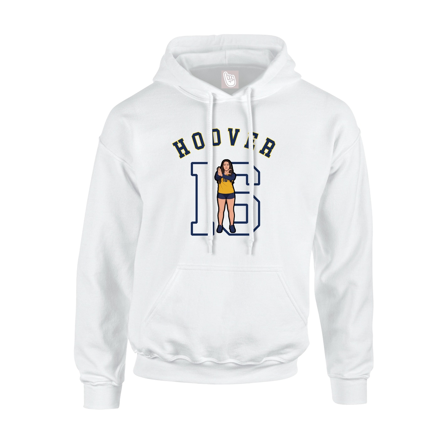 Hoodie — Shirsey Arch in White