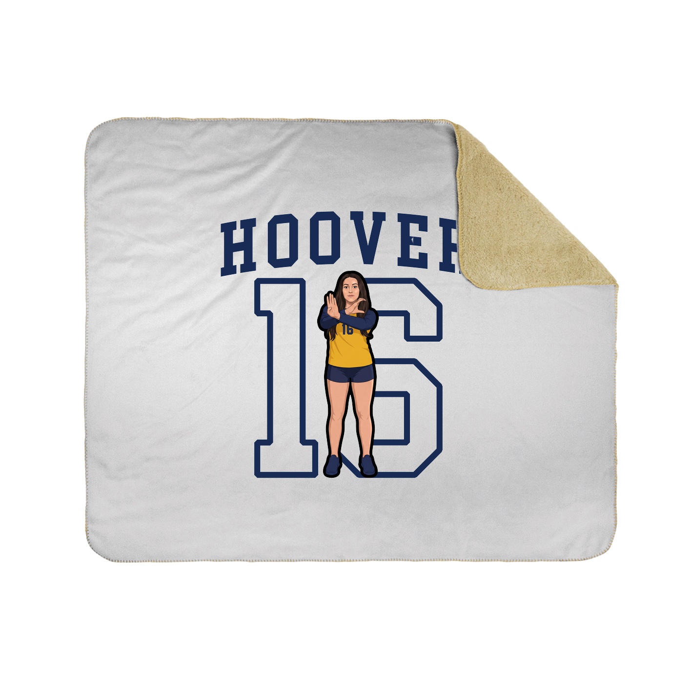 Throw Blanket — Shirsey in White