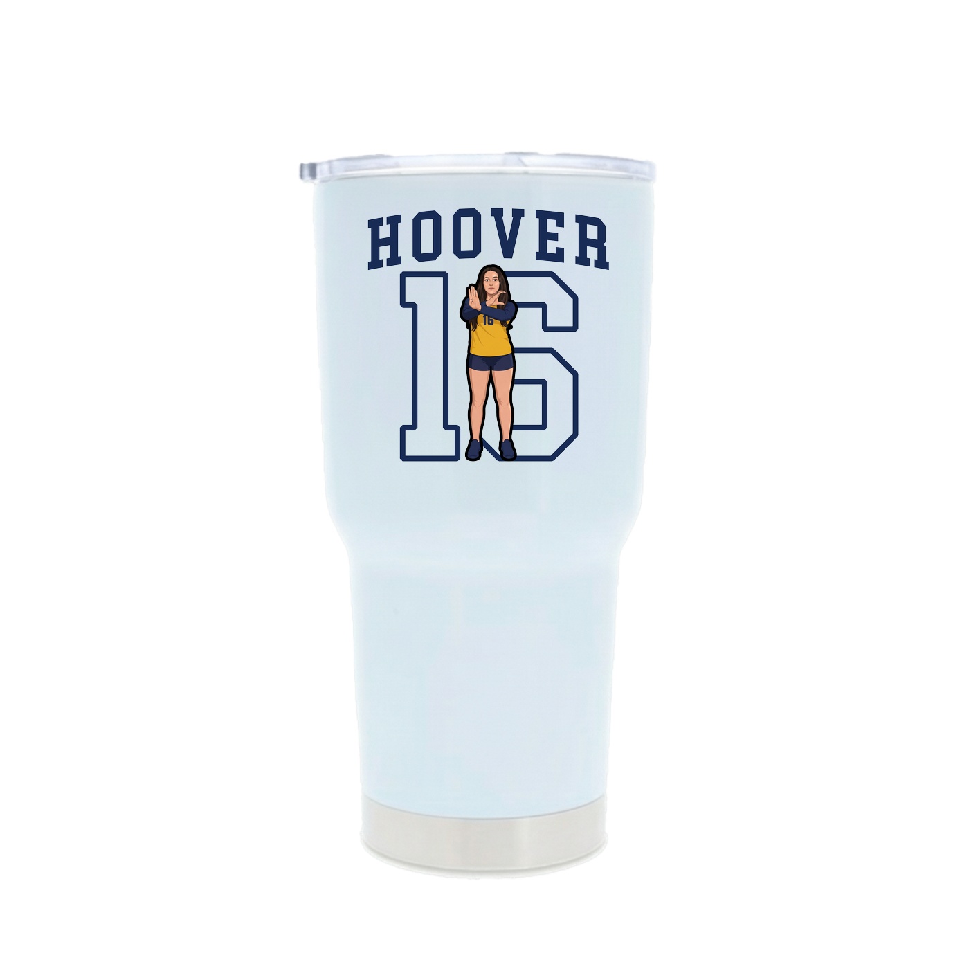 30oz Stainless Steel Tumbler — Shirsey in White