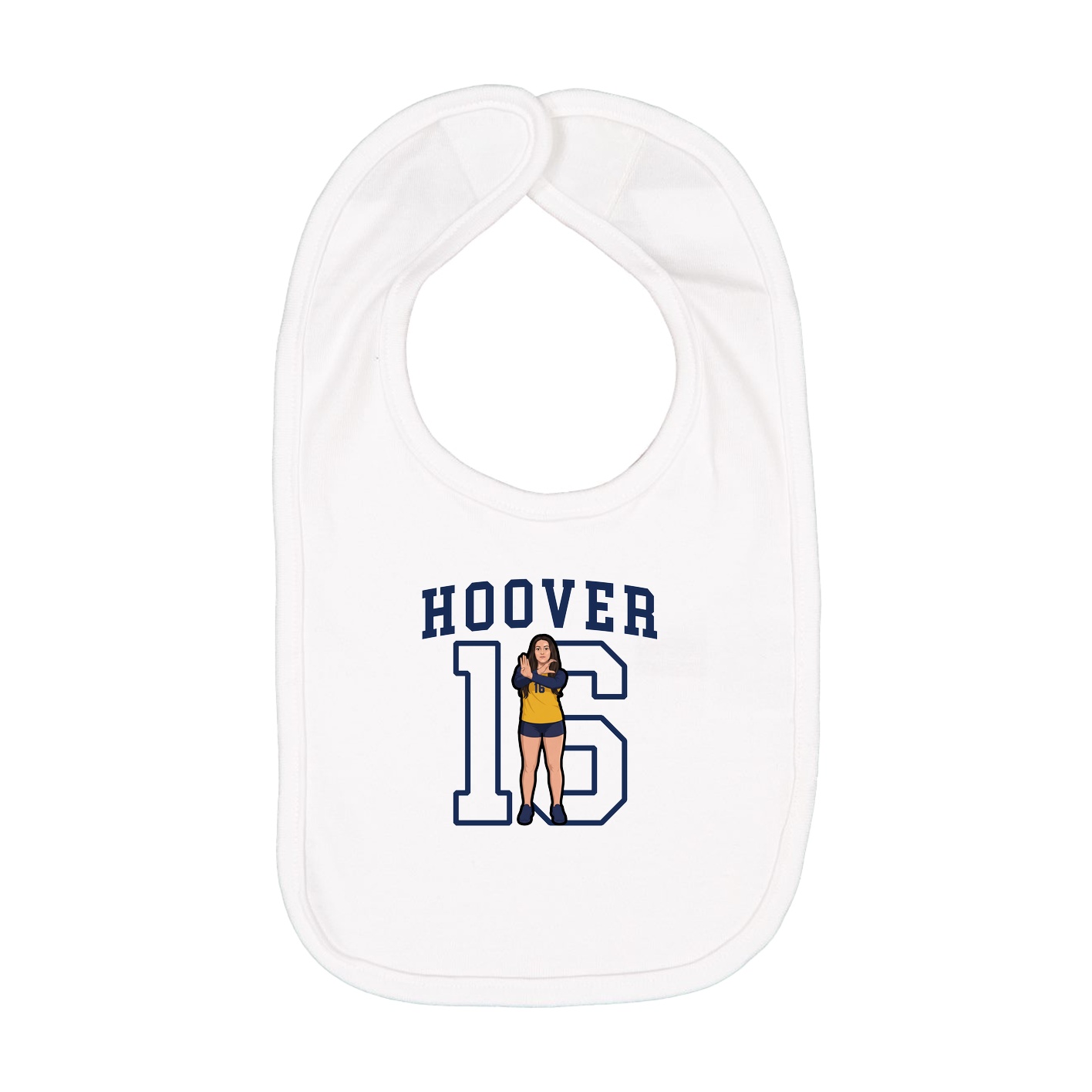Infant Bib — Shirsey in White