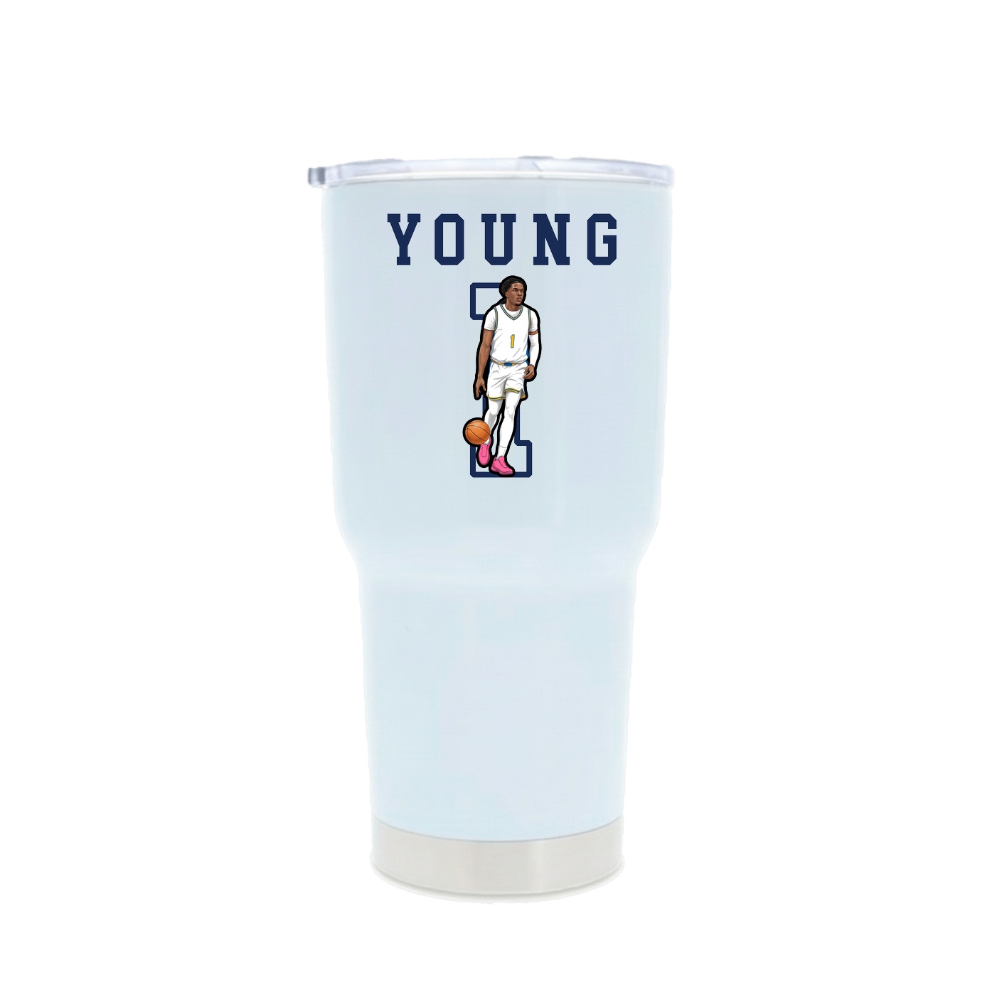 30oz Stainless Steel Tumbler — Shirsey in White