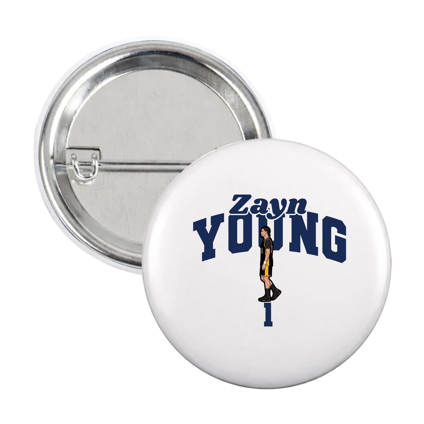 Game Day Button — Signature Arch in White