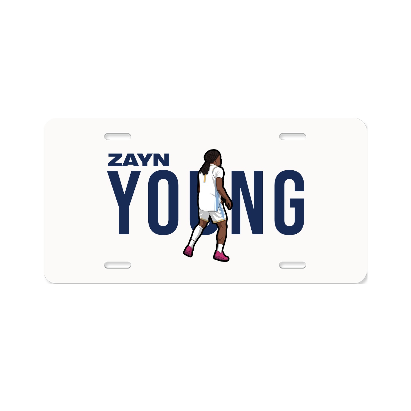 License Plate — Player Name in Classic