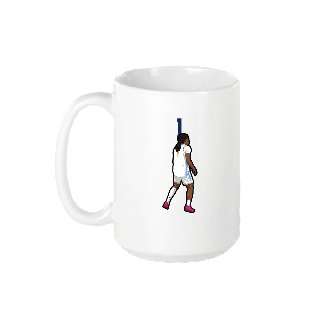 15oz Coffee Mug — Number Top in White