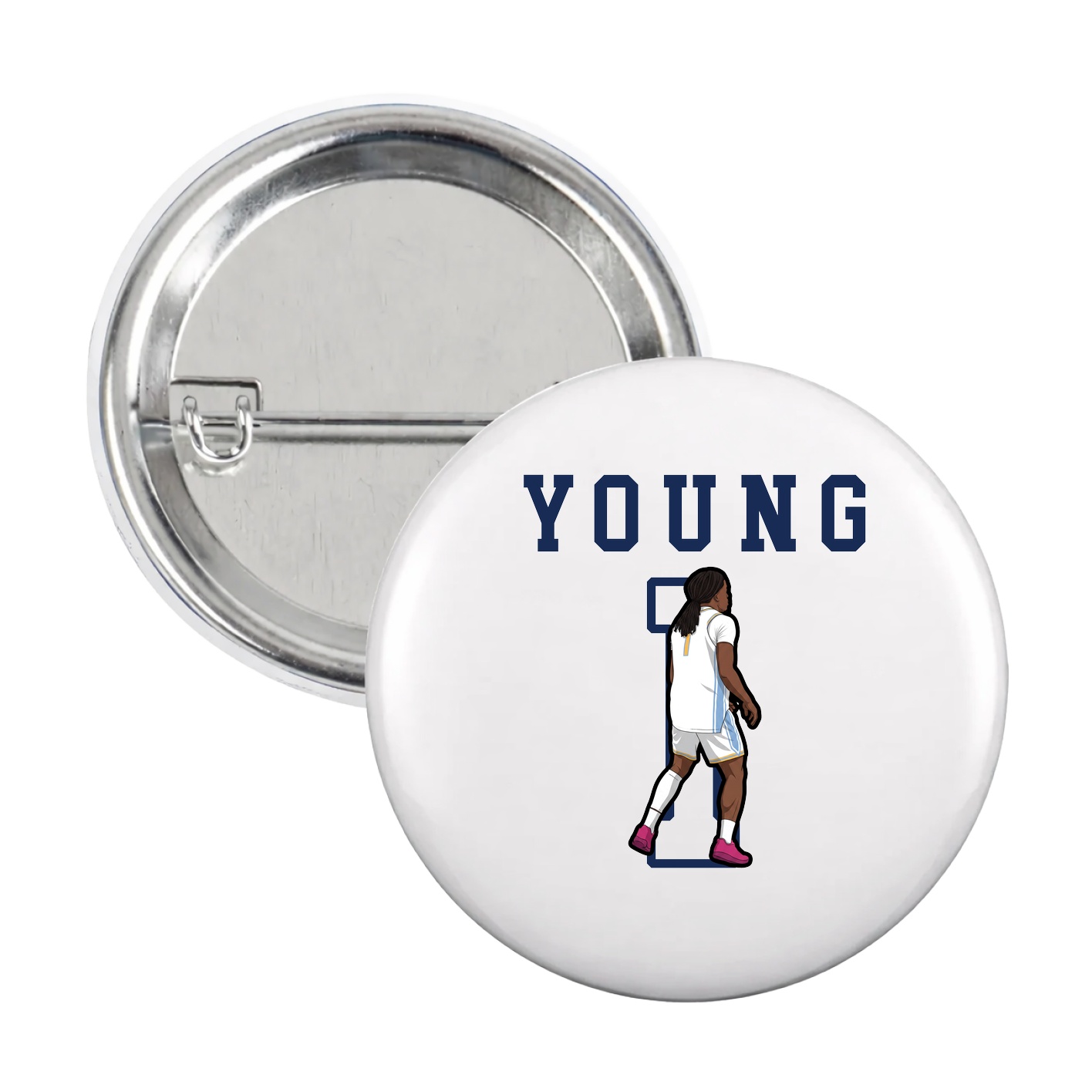 Game Day Button — Shirsey in White