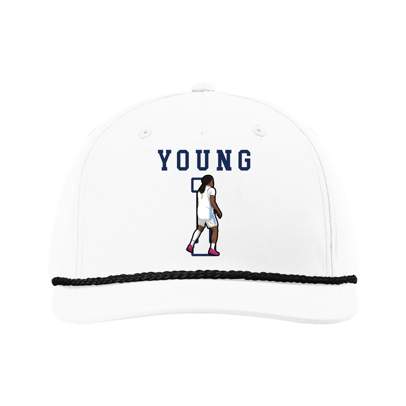 Five-Panel Classic Rope Cap — Shirsey in White