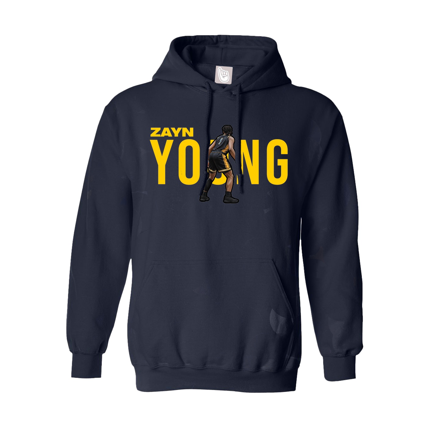Hoodie — Player Name in Navy