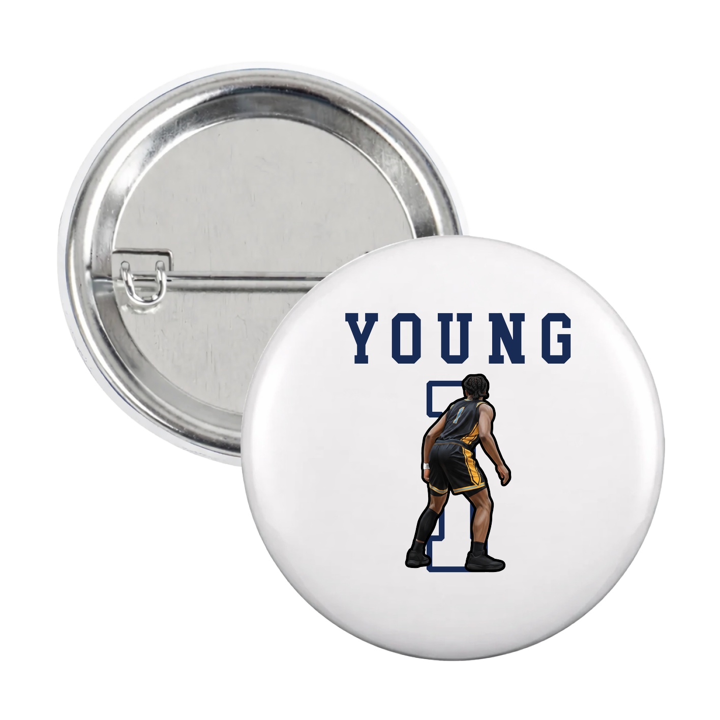 Game Day Button — Shirsey in White