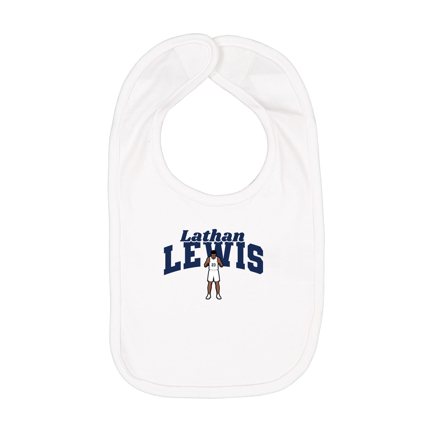 Infant Bib — Signature Arch in White
