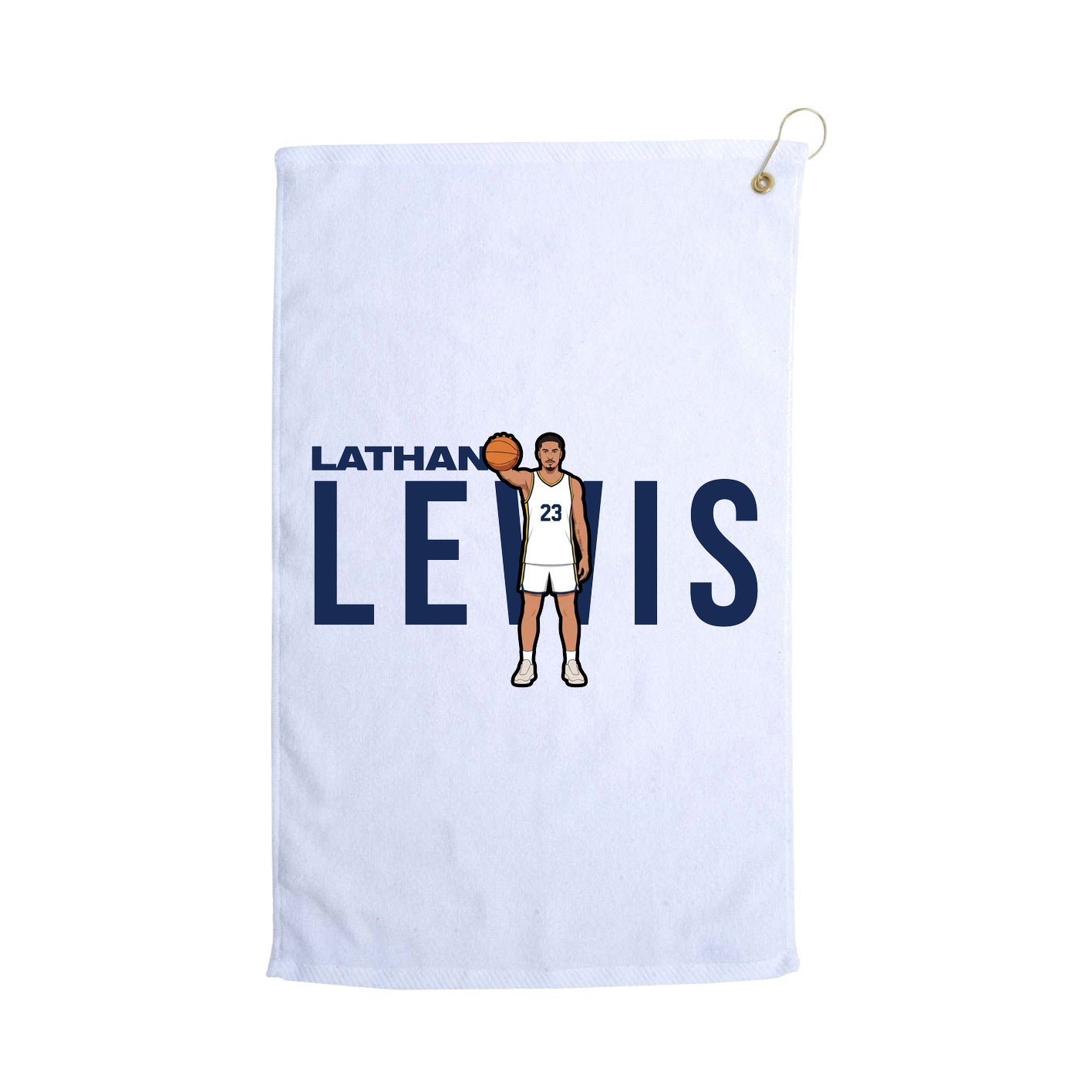 Golf Towel — Player Name in White