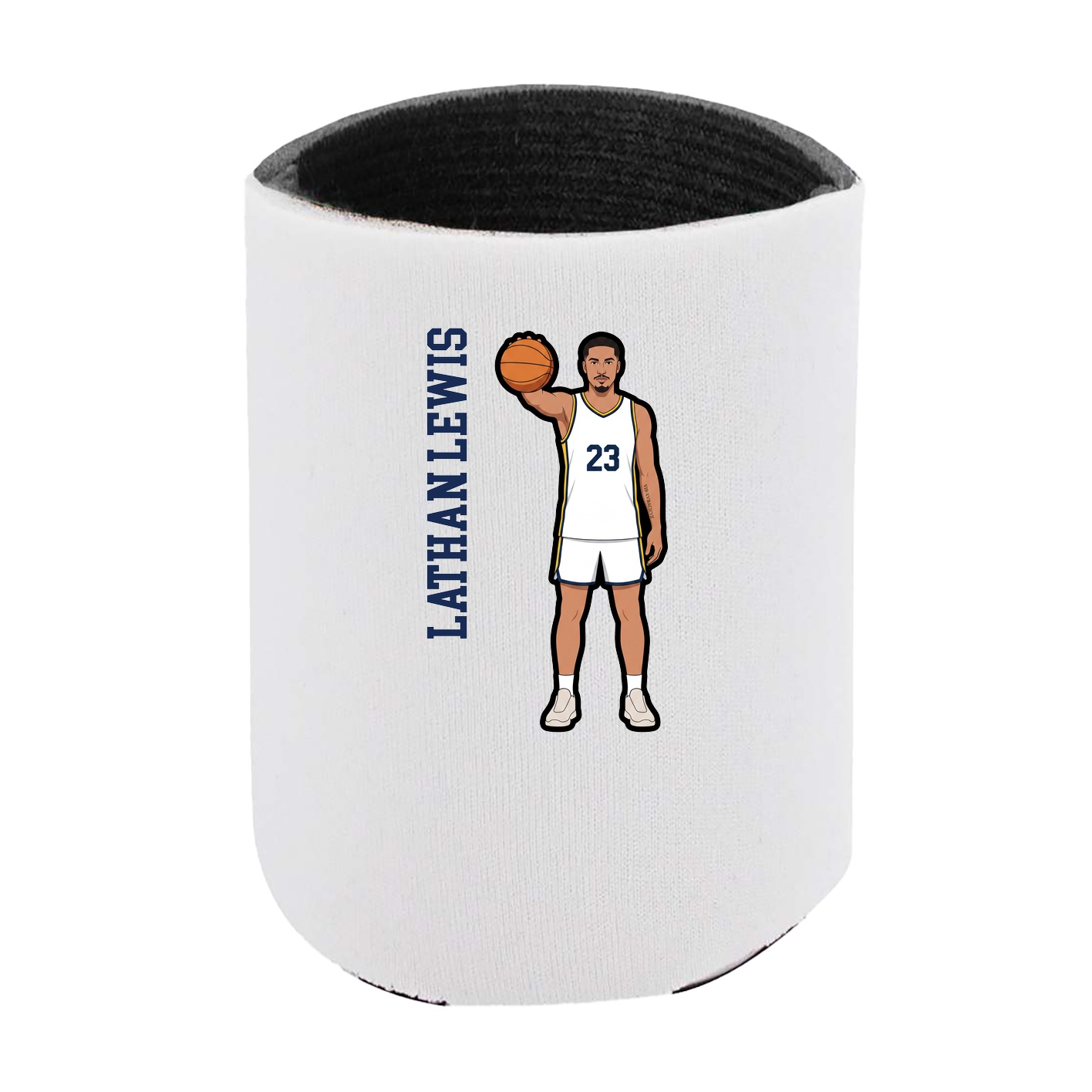 Can Holder — Name Vertical in White