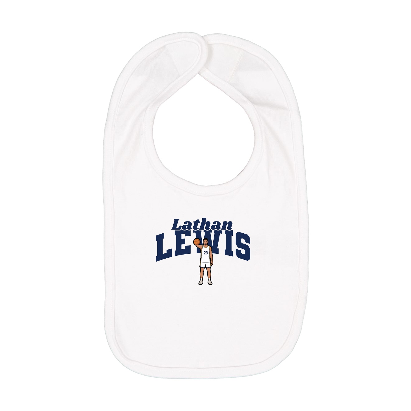 Infant Bib — Signature Arch in White