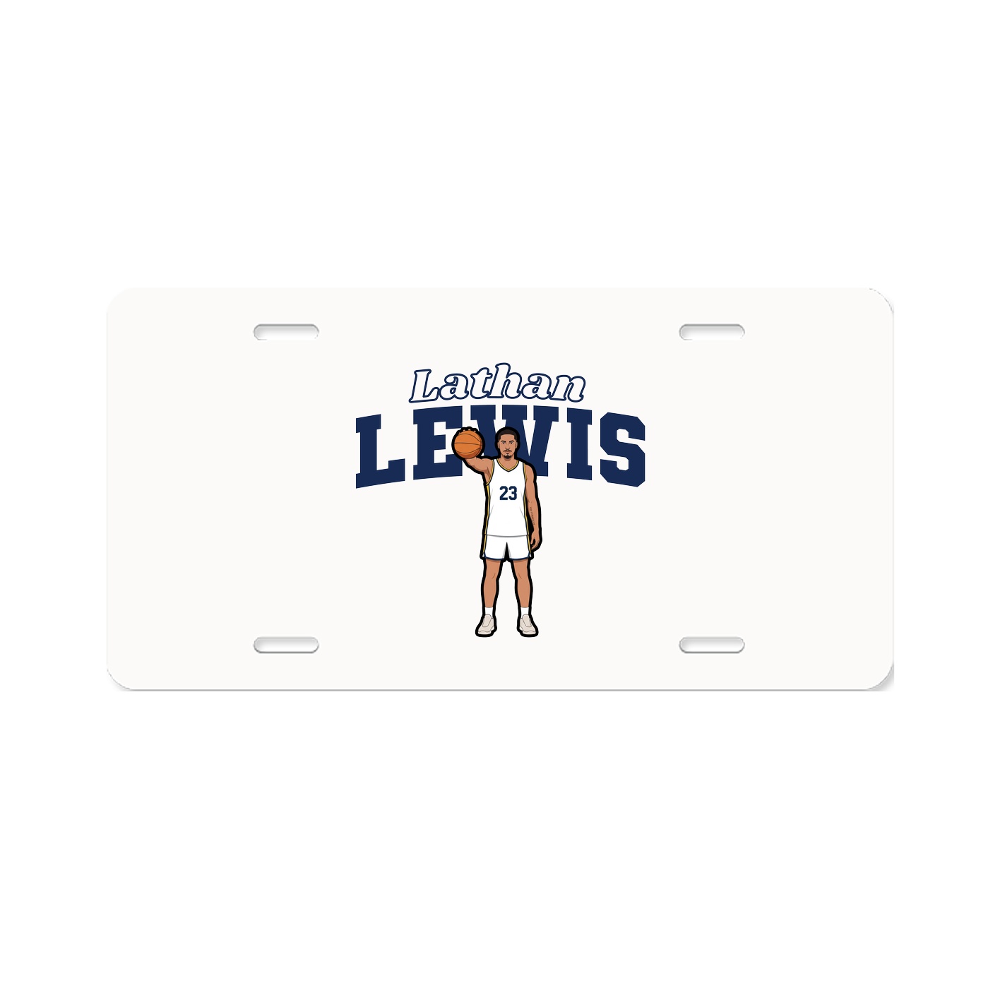 License Plate — Name Arch in Classic