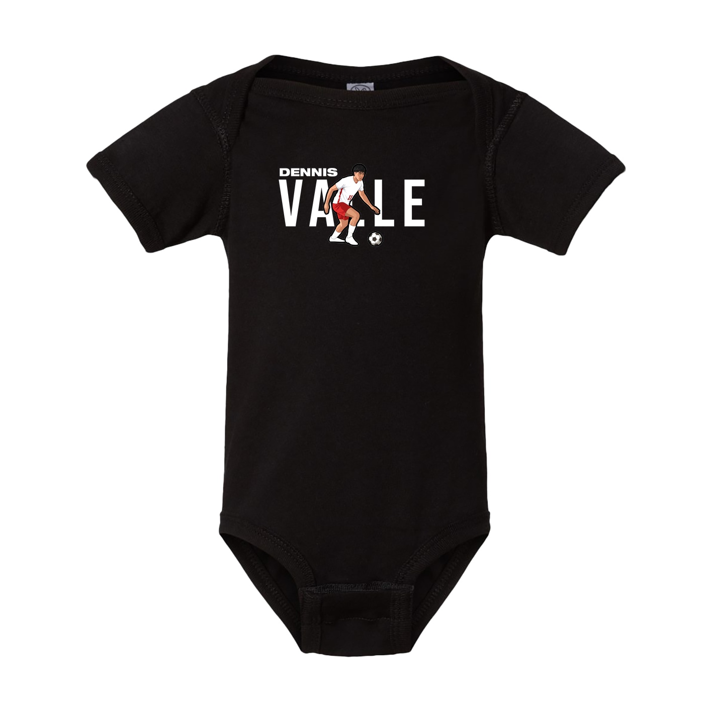 Baby Onesie — Player Name in Black