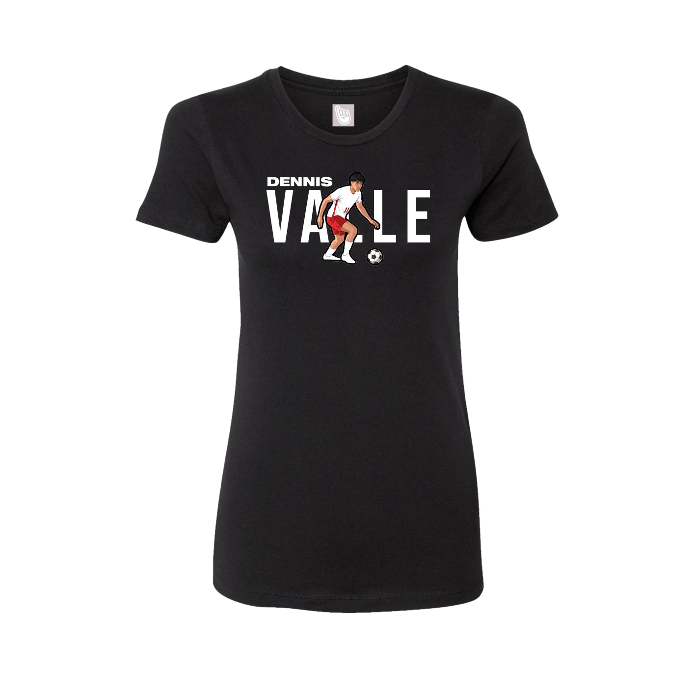 Womens Tee — Player Name in Black