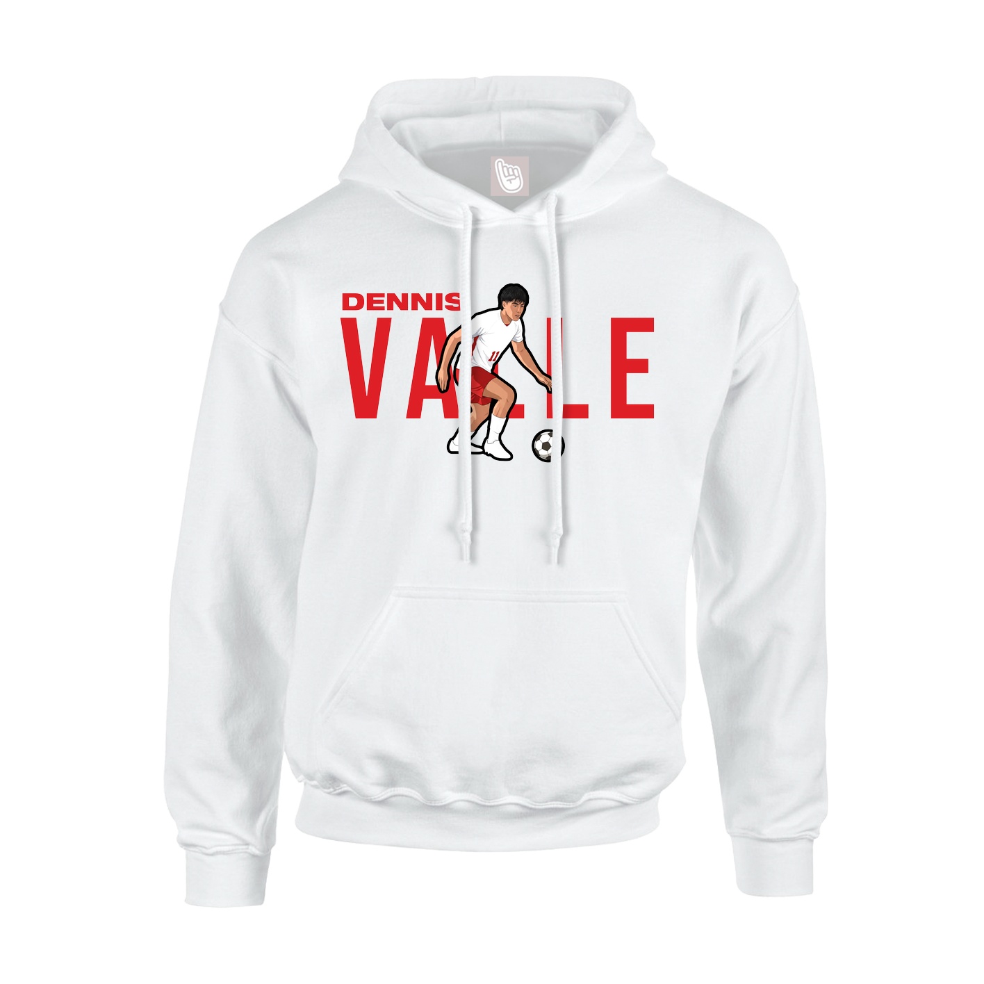 Hoodie — Player Name in White