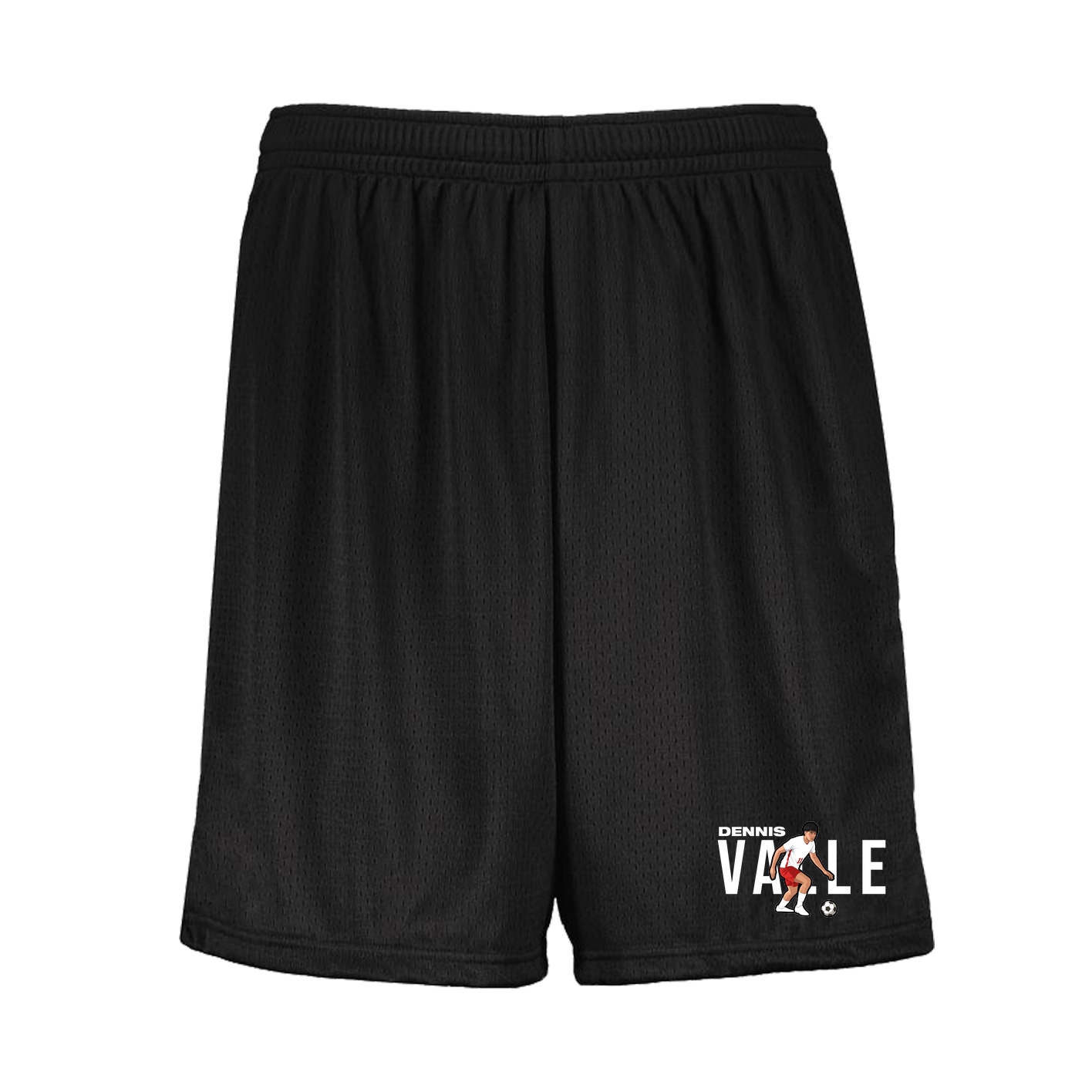 Shorts — Player Name in Black