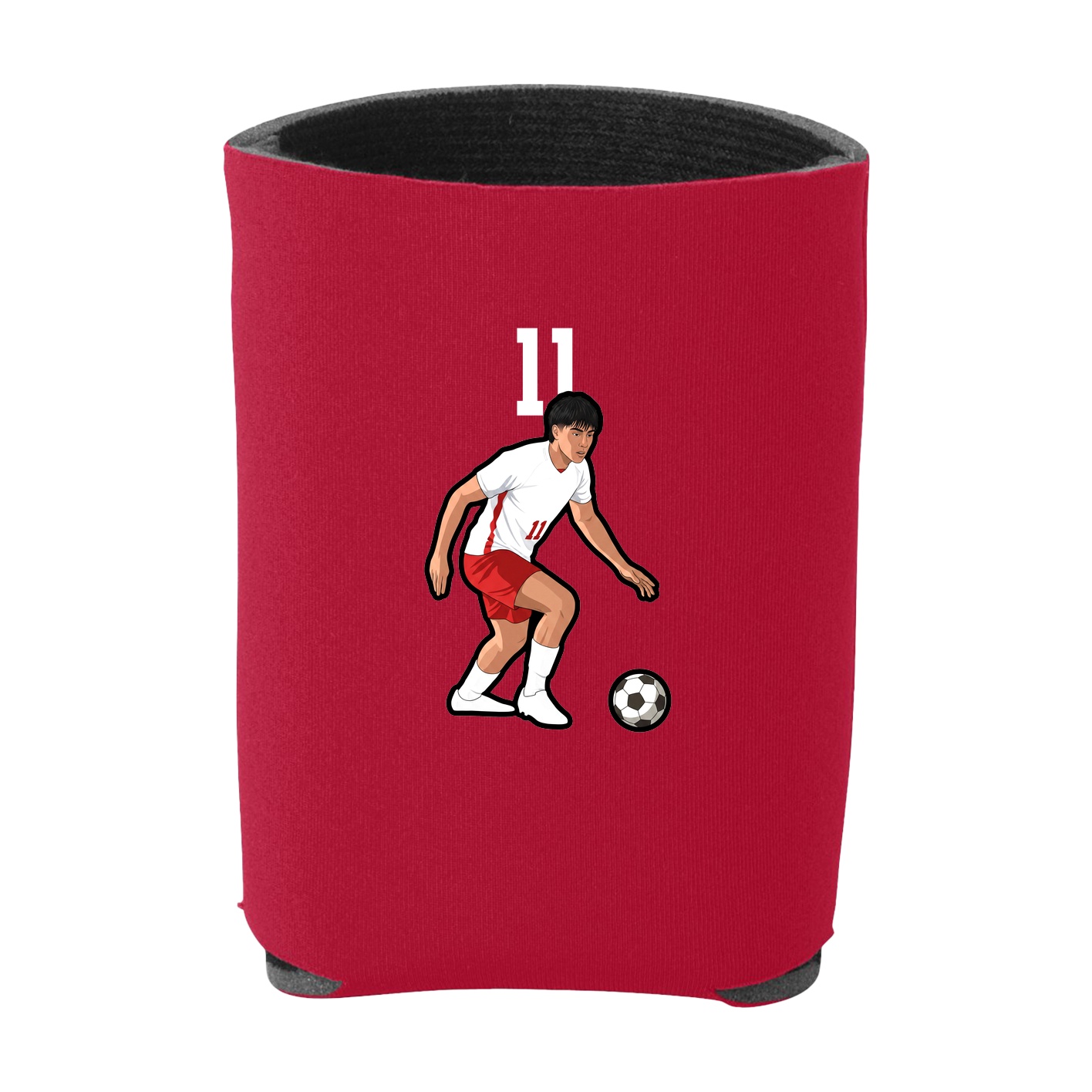 Can Holder — Number Top in Red
