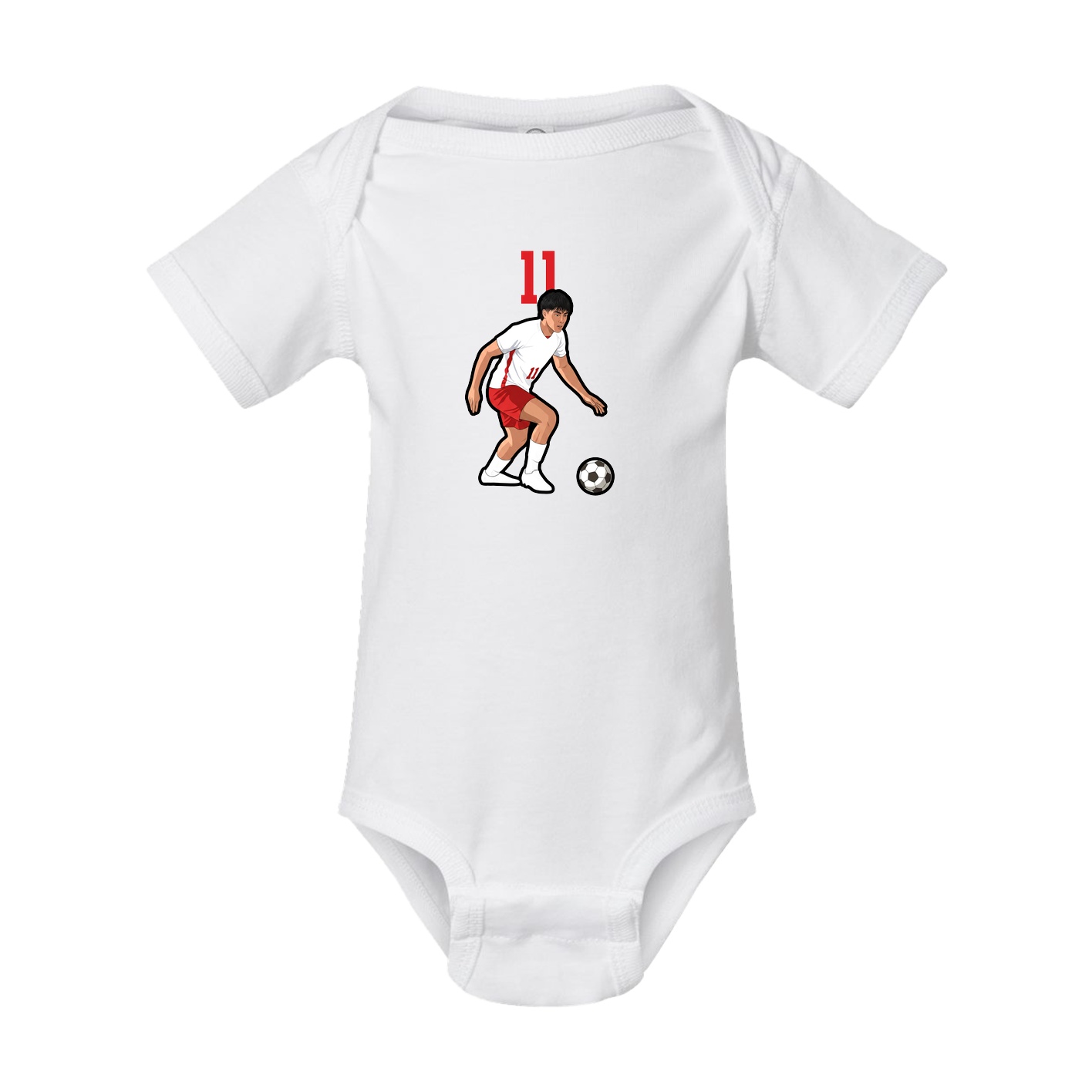 Baby Onesie — Number Top in White