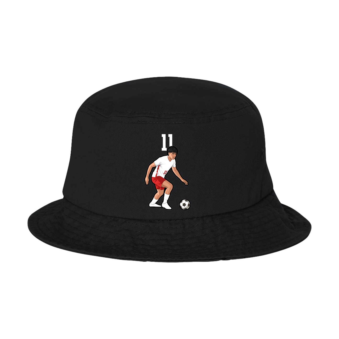 Bucket Cap — Number Top in Black