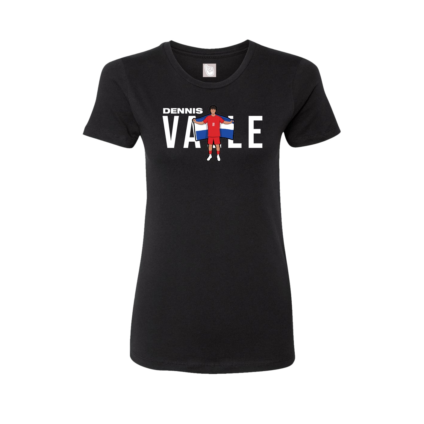 Womens Tee — Player Name in Black
