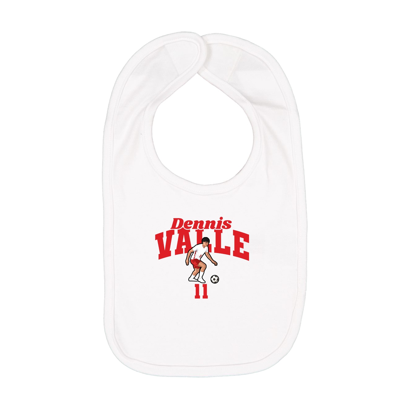 Infant Bib — Signature Arch in White