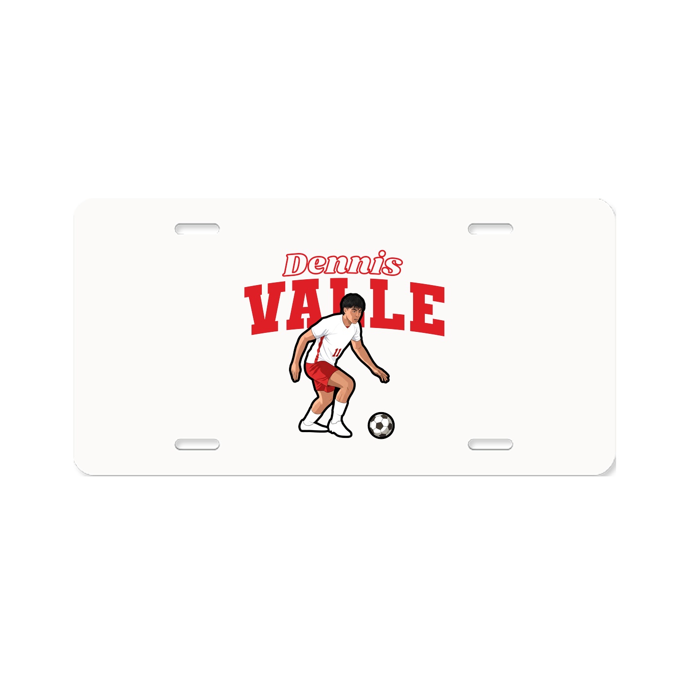 License Plate — Name Arch in Classic