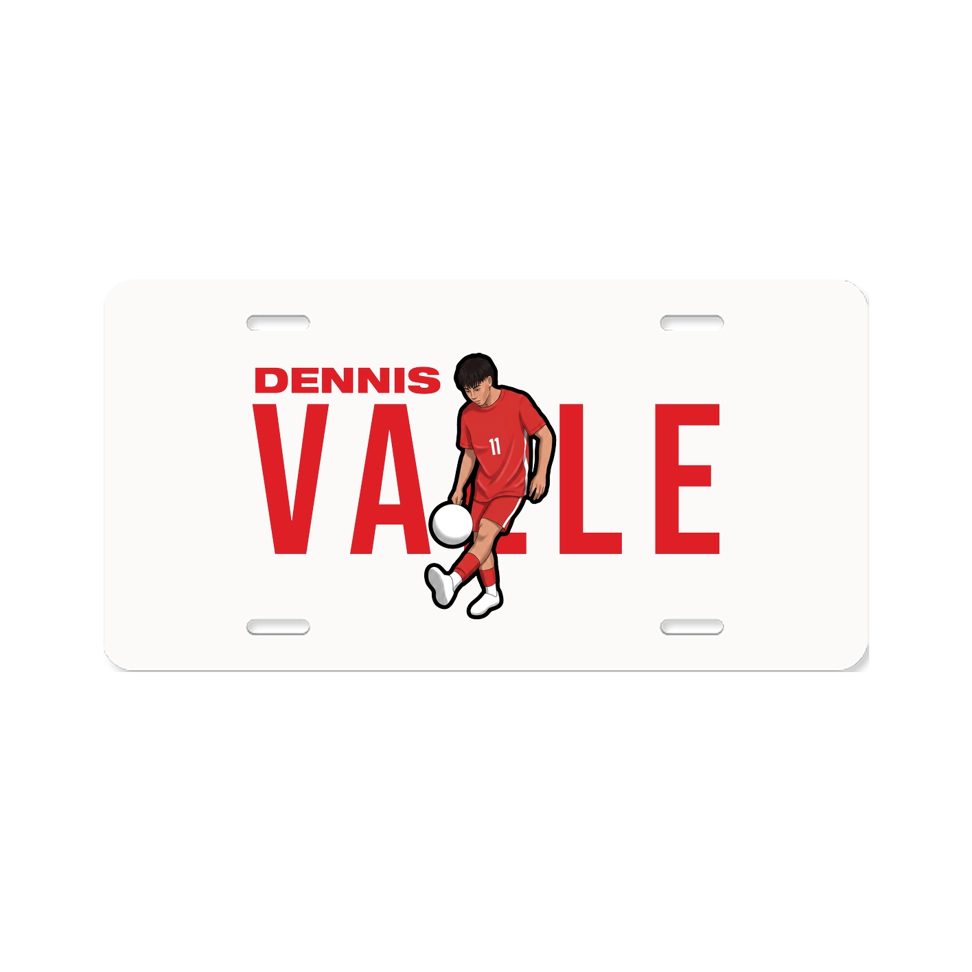 License Plate — Player Name in Classic