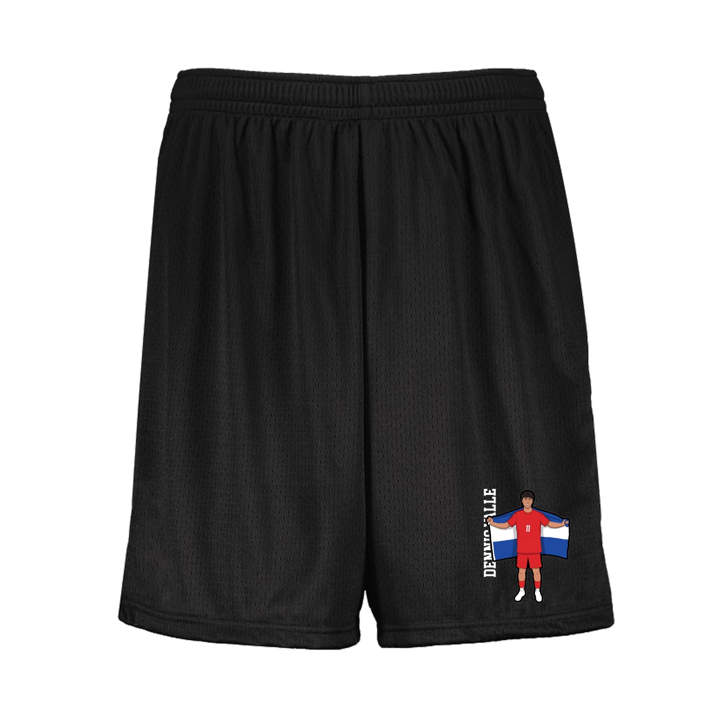Shorts — Name Vertical in Black