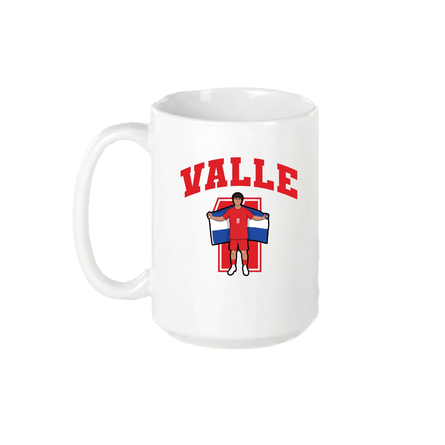 15oz Coffee Mug — Number in White