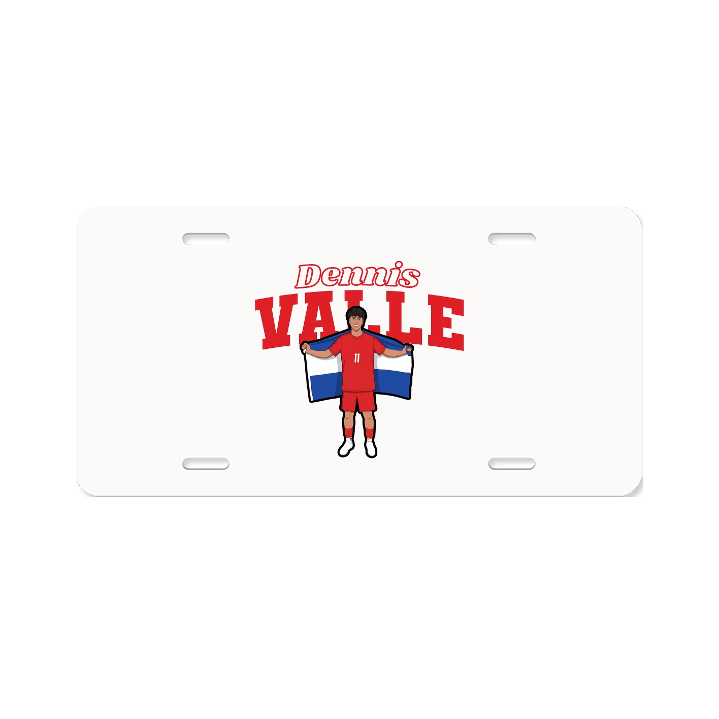 License Plate — Name Arch in Classic