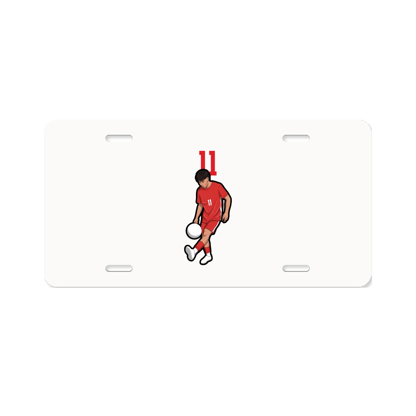 License Plate — Number Top in Classic