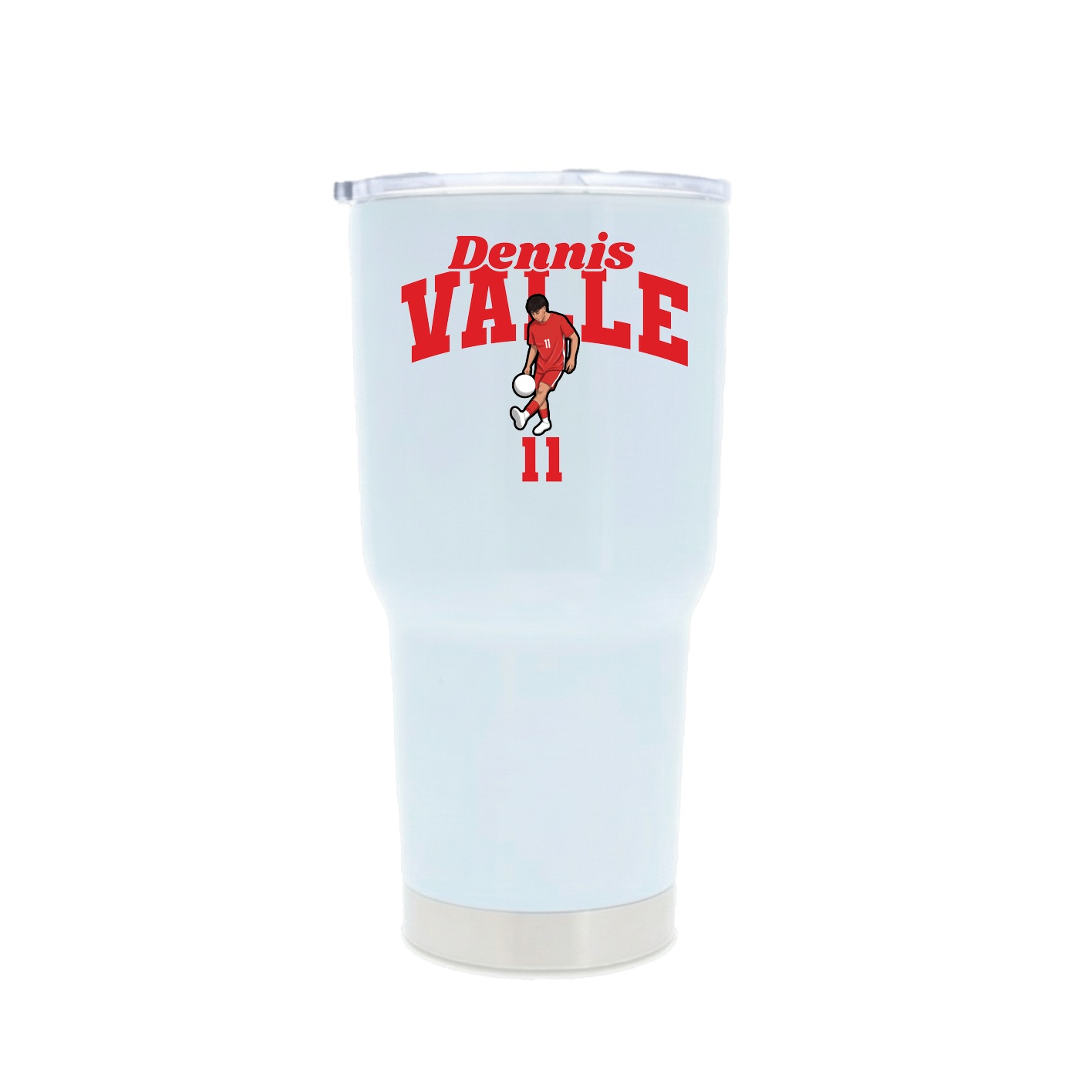 30oz Stainless Steel Tumbler — Signature Arch in White
