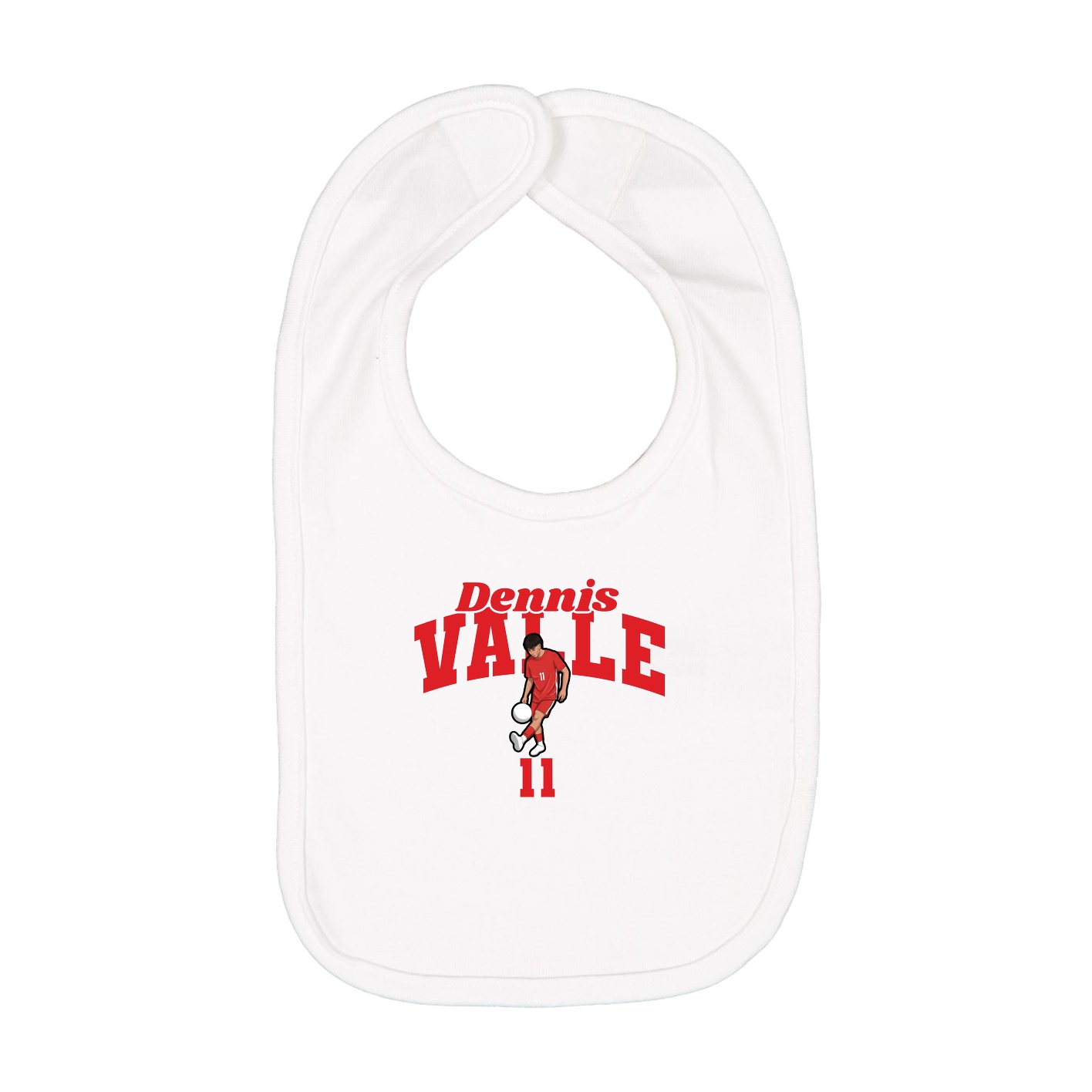 Infant Bib — Signature Arch in White