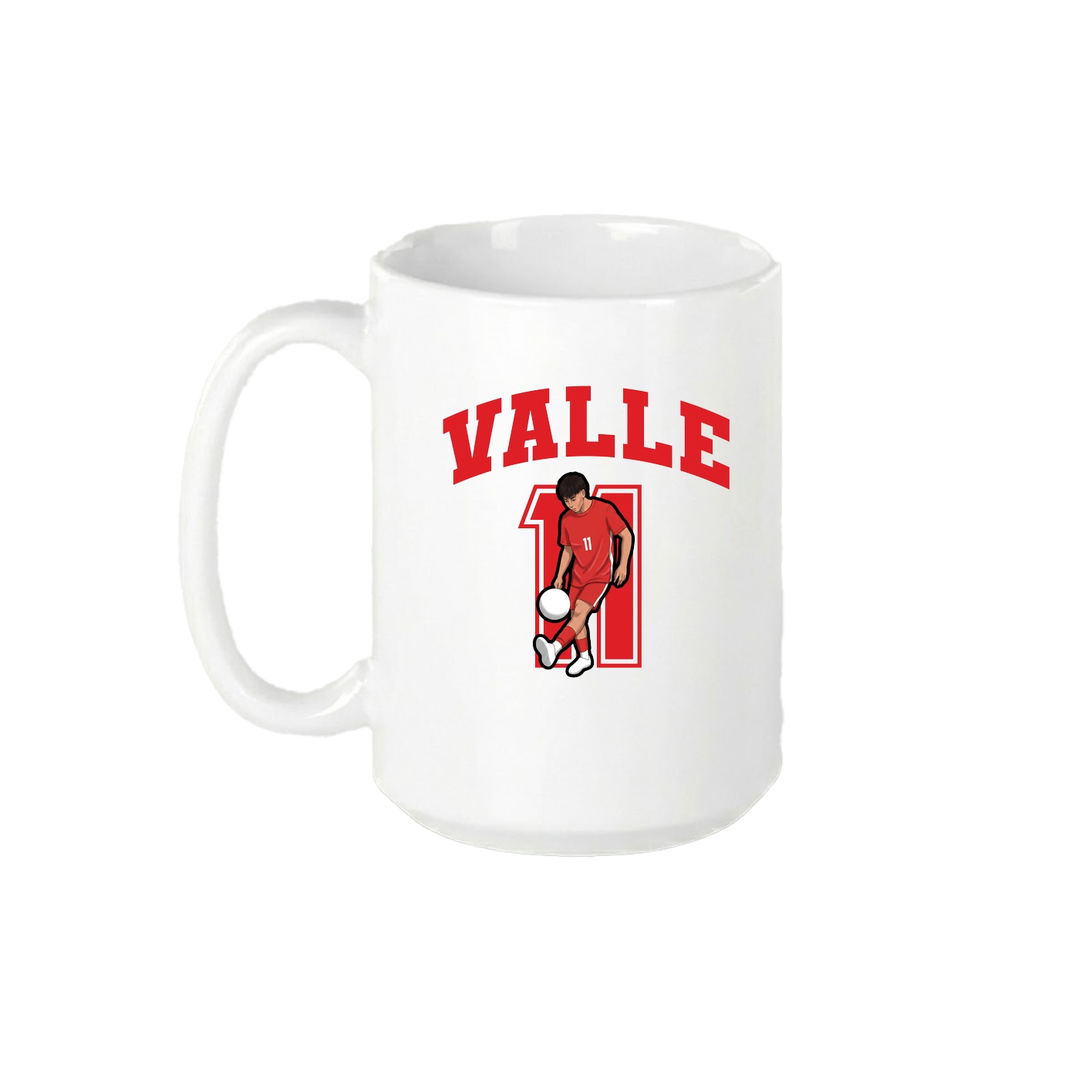 15oz Coffee Mug — Number in White