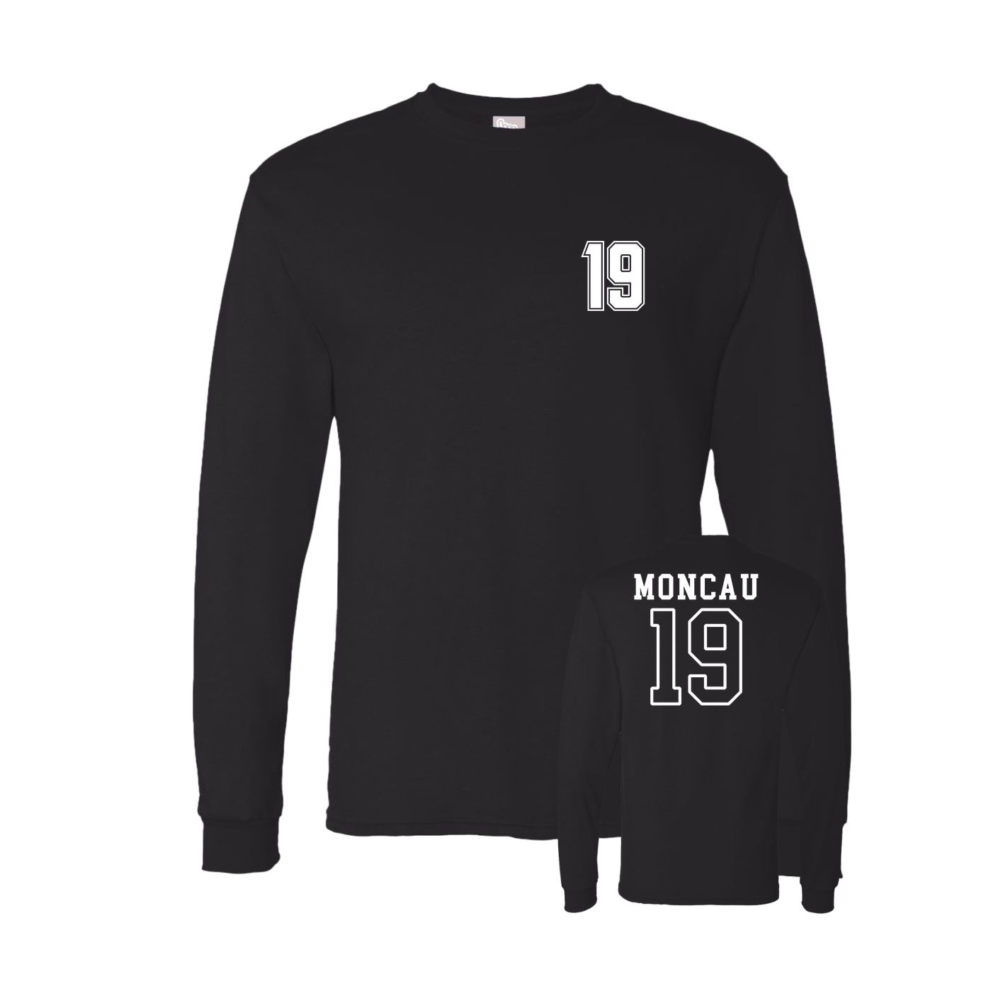 Long Sleeve Tee — Chest Back in Black