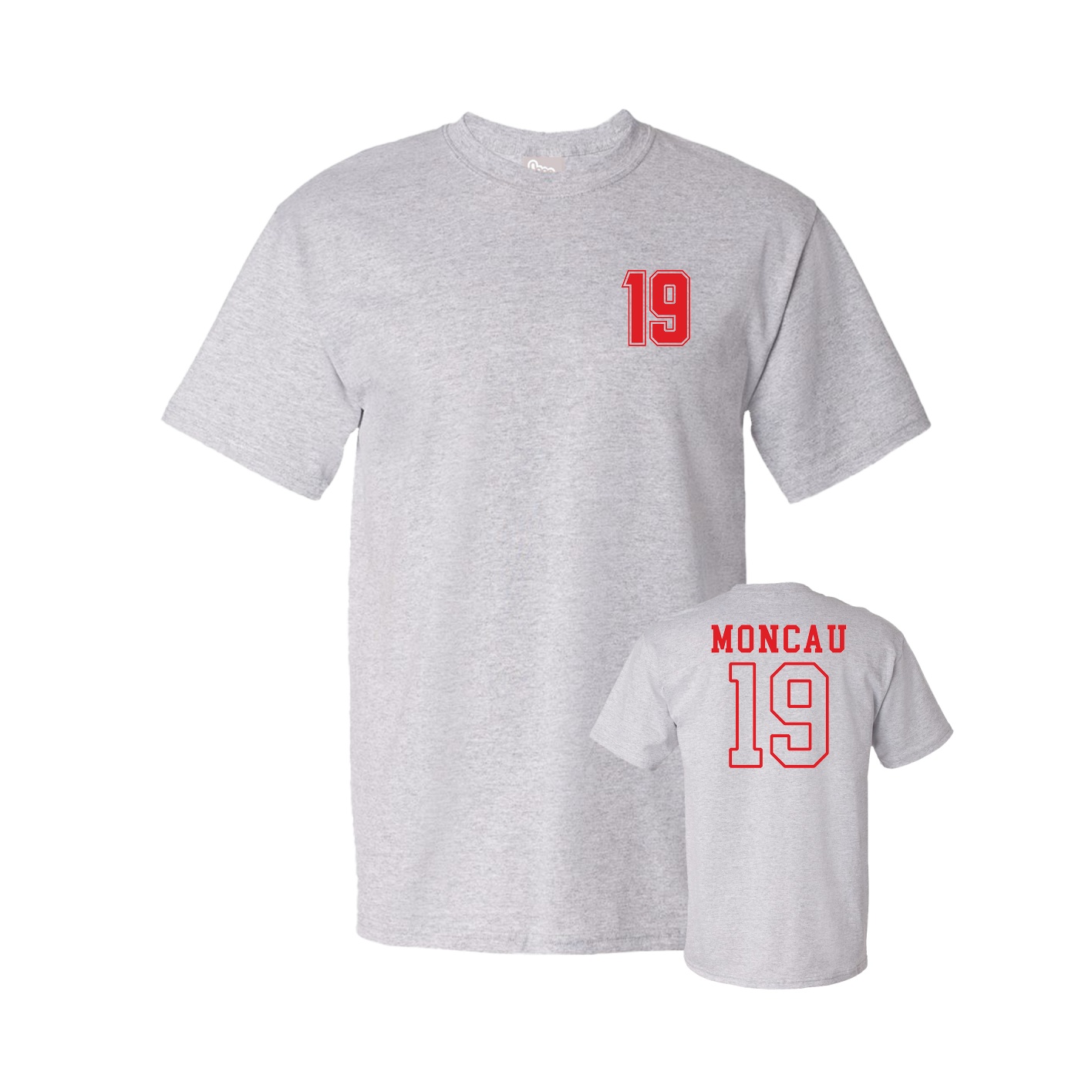 Youth Tee — Chest Back in Grey