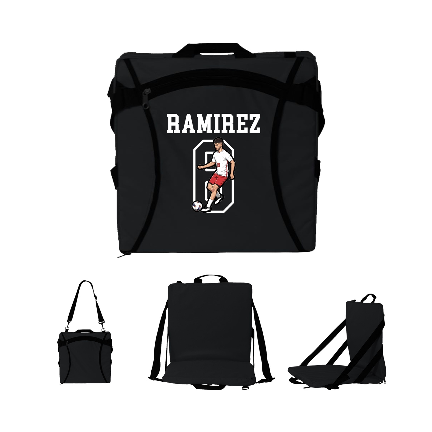 Folding Stadium Seat — Shirsey in Black