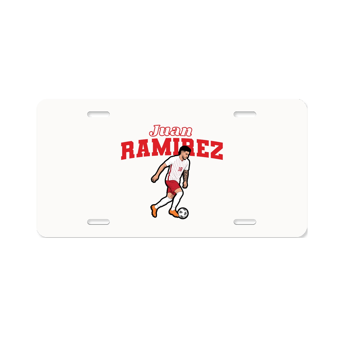License Plate — Name Arch in Classic