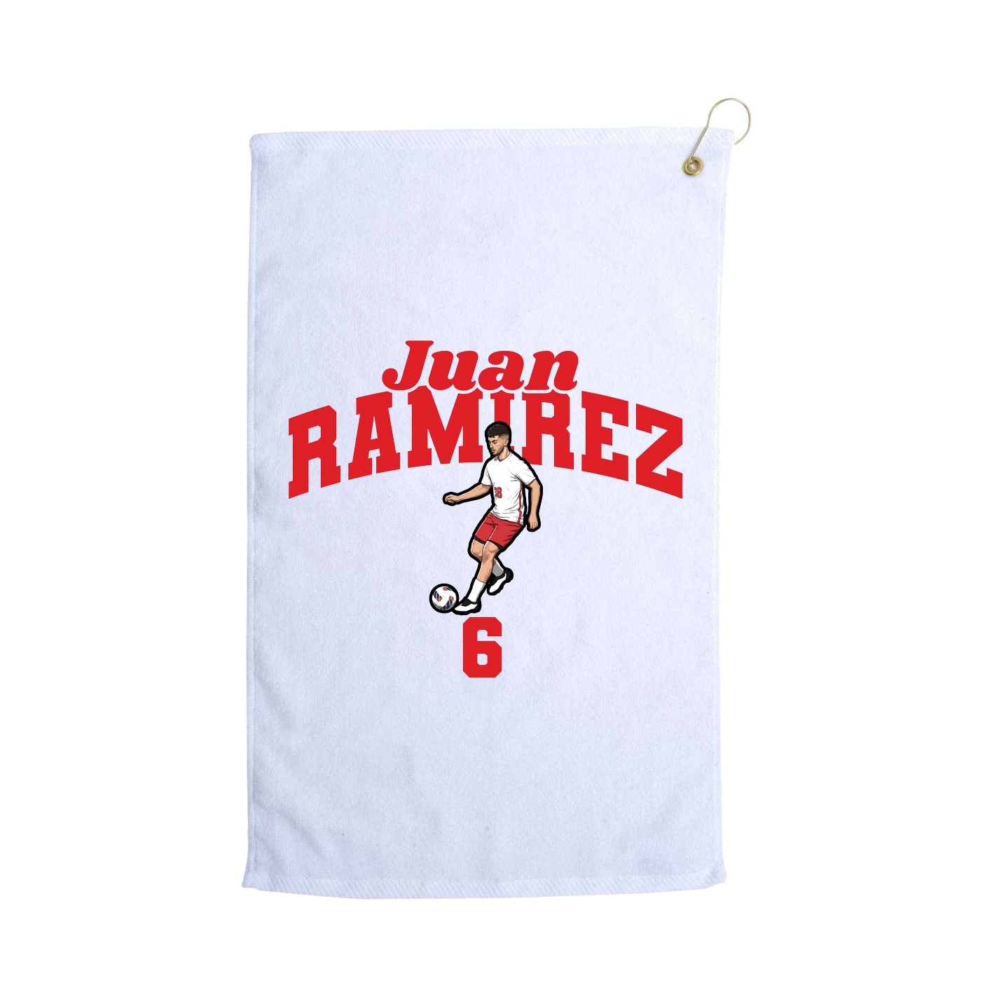 Golf Towel — Signature Arch in White