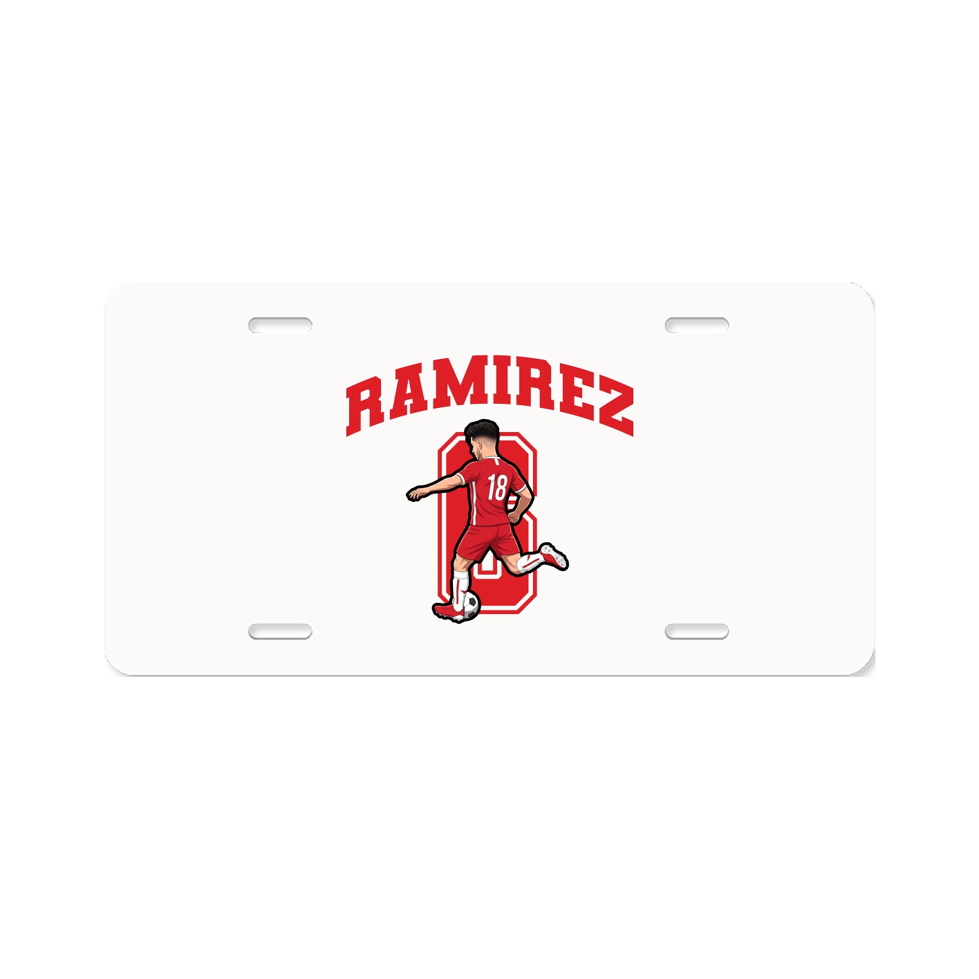 License Plate — Number in Classic