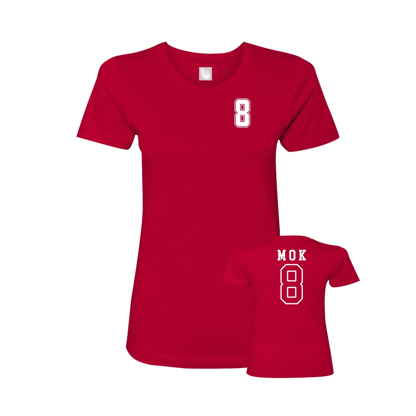 Womens Tee — Chest Back in Red